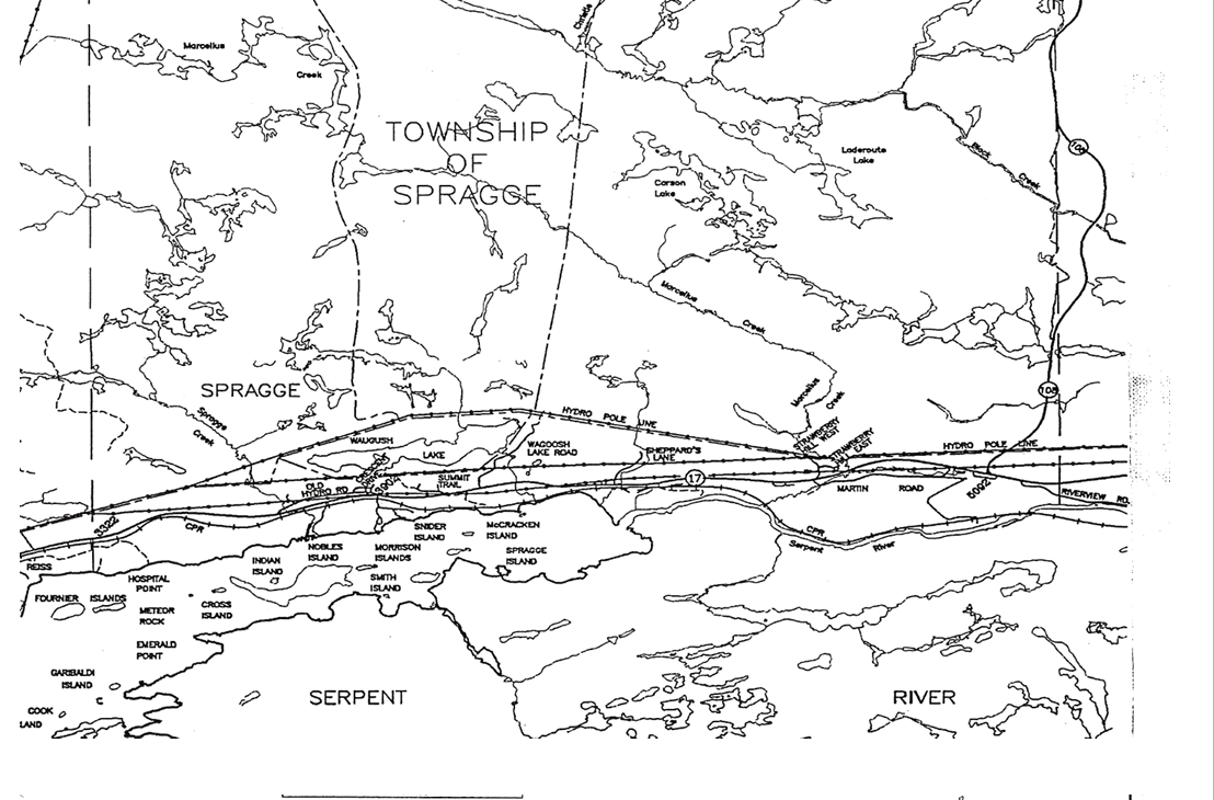 Map of Spragge